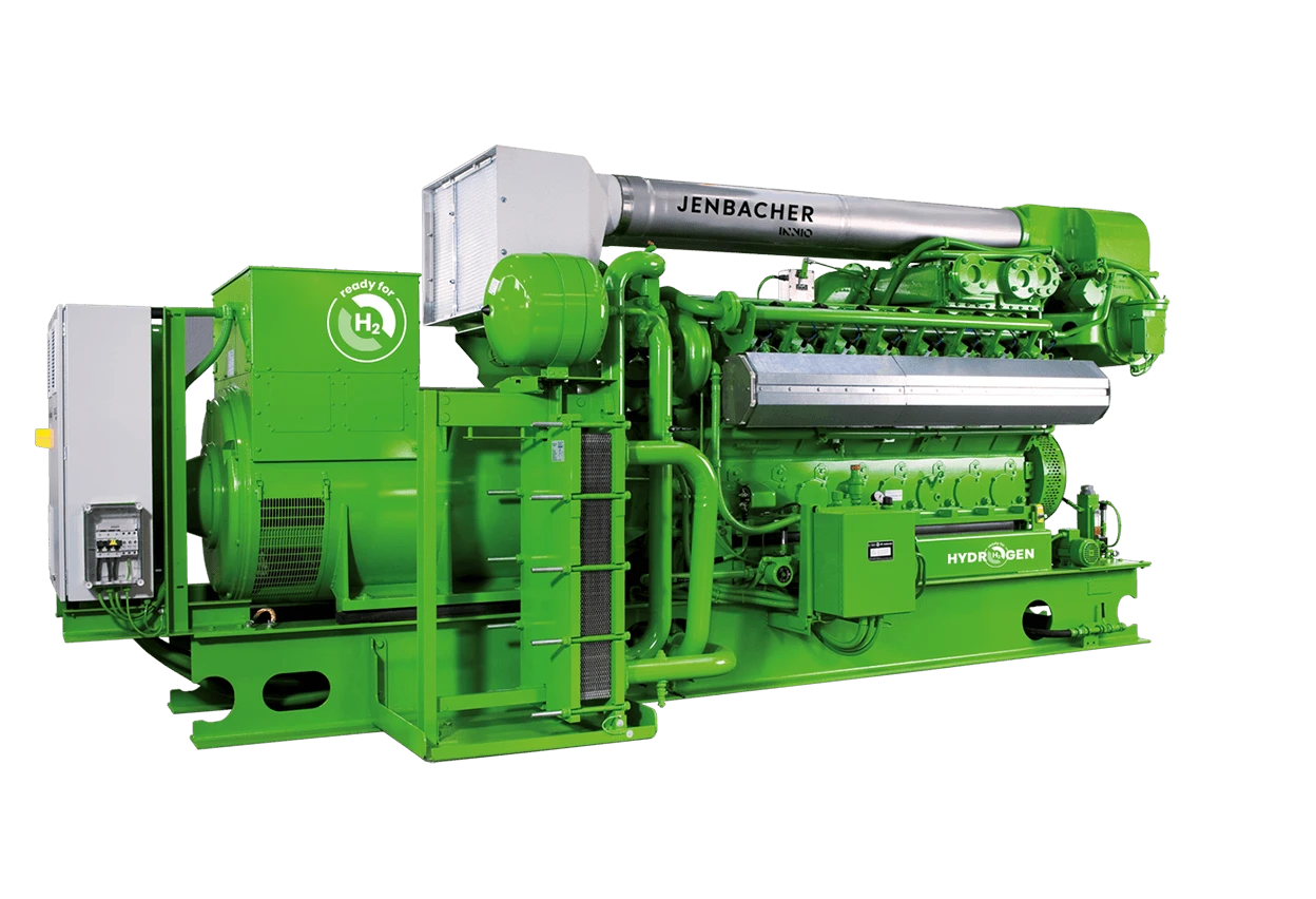 Front View of a Jenbacher J316 Gas Engine