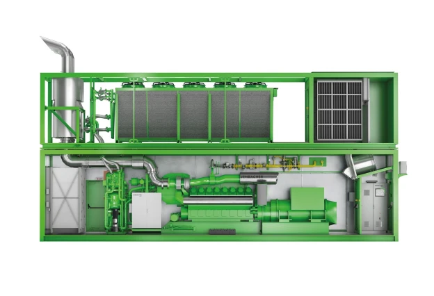 Solución de motor de gas en contenedor Jenbacher J616 tipo 6